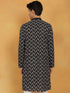 Vastramay Men's Black Cotton Kurta